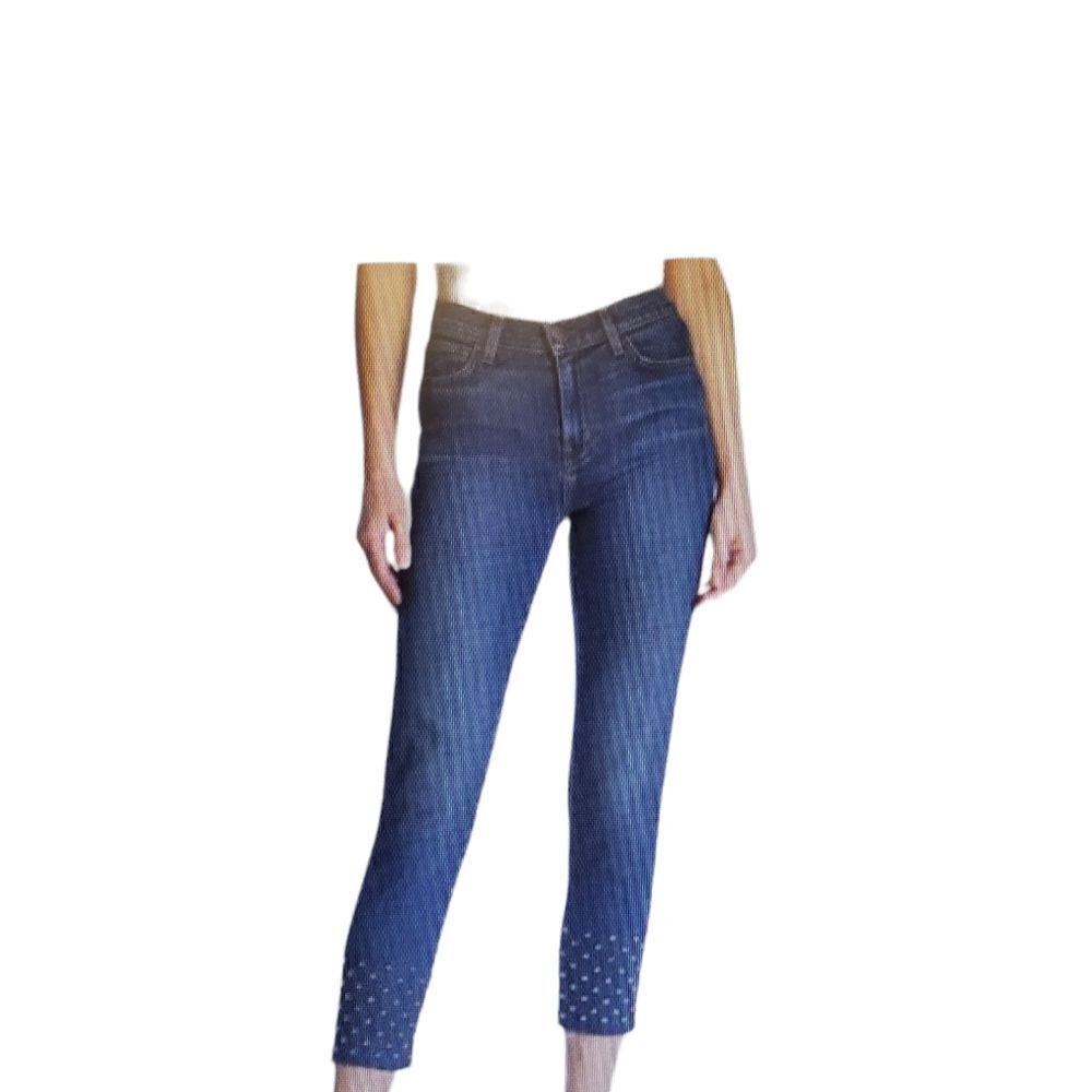 L’AGENCE Angelique Studded High Rise Ankle Jeans 25